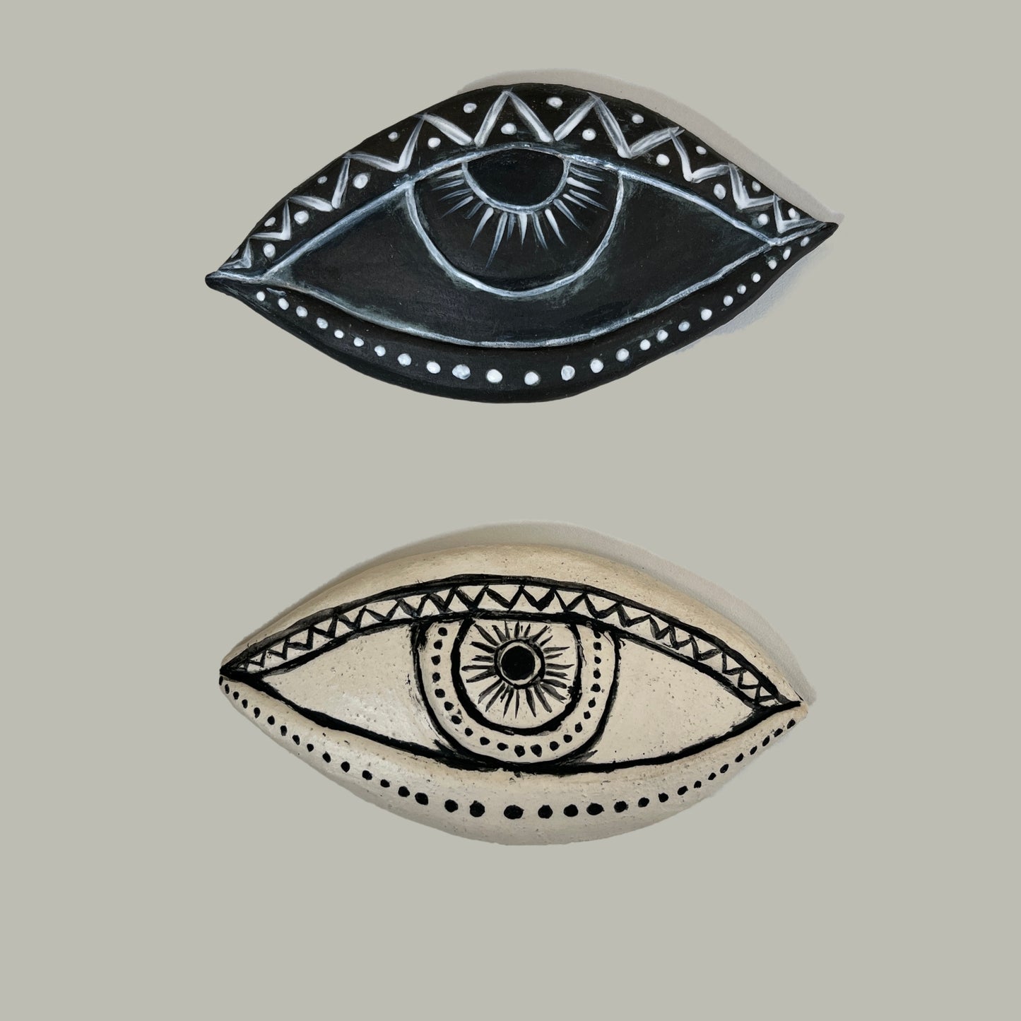 medium all seeing eye ceramic wall art