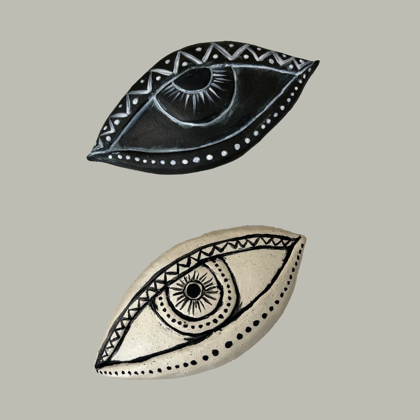 medium all seeing eye ceramic wall art