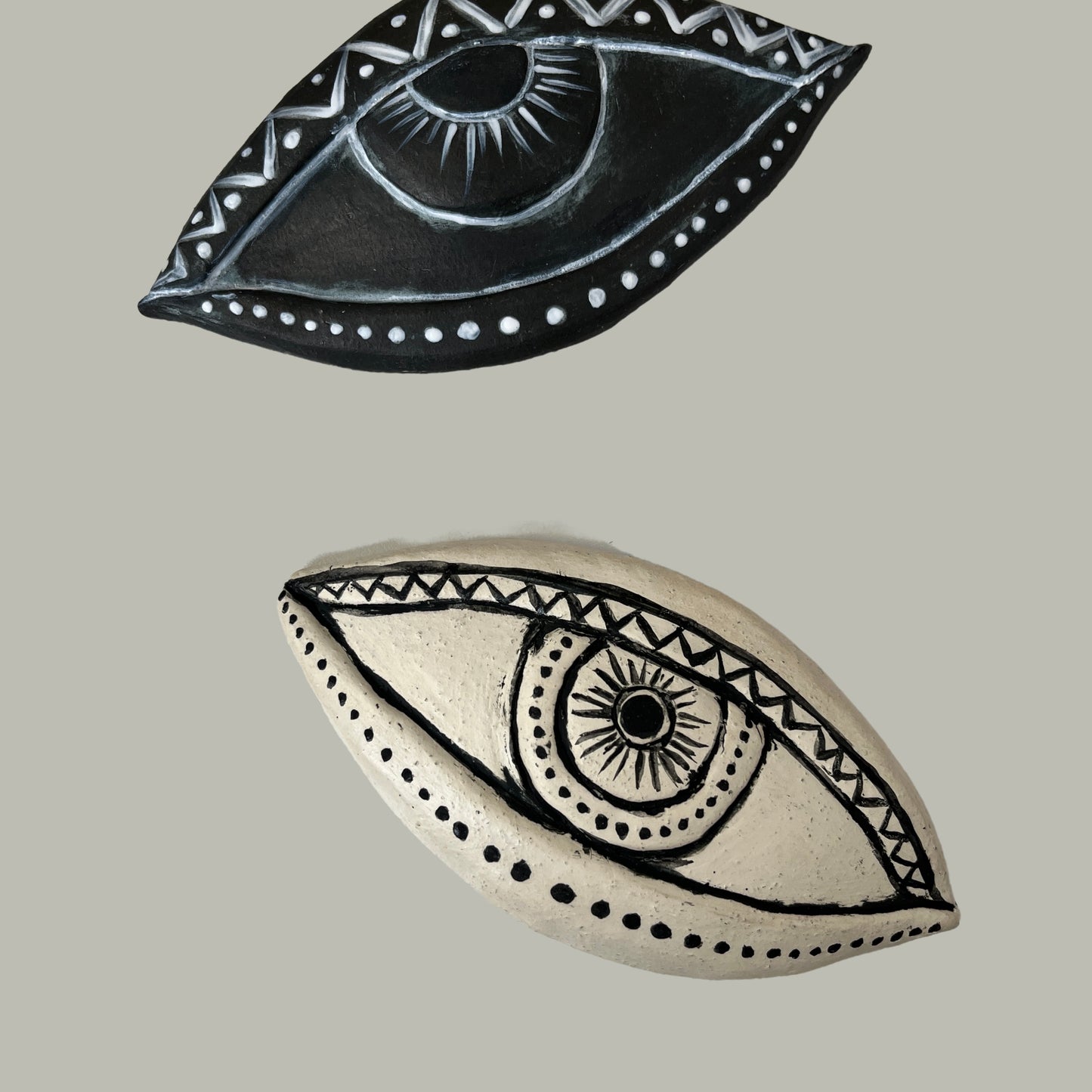 medium all seeing eye ceramic wall art